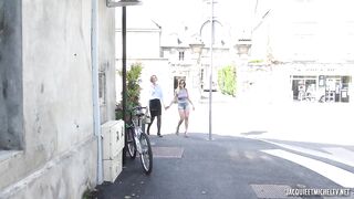 Amatőr francia házastárs és a barna farkak