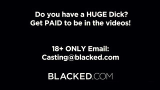 Blacked - Blake Blossom élvezi a hatalmas csoki dákót