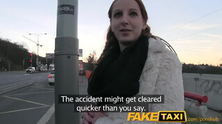 FakeTaxi - Fiatal ápoló hölgyemény kefél a taxiban