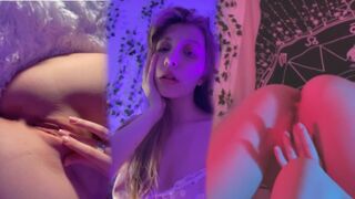 Szexy tini sulilány kéjesen masturbál