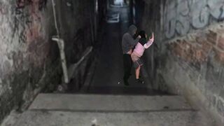 Néger kurva durván megbaszva a favela domb urával a funk tánc után